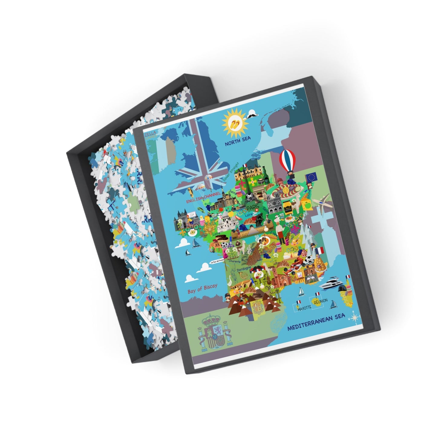 Puzzle Map of France - Where's This, What's That