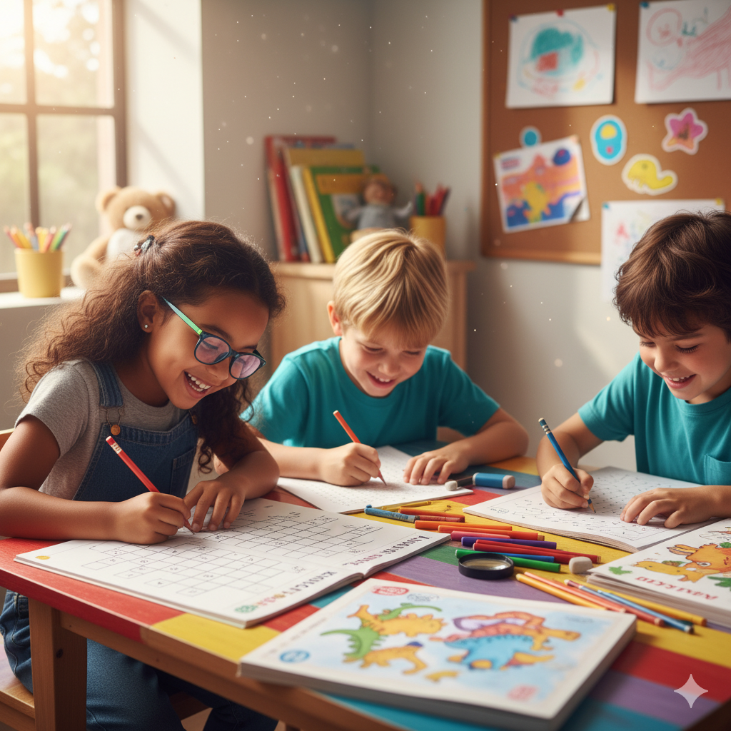 Kids learning by doing